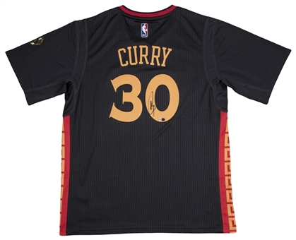 Stephen Curry Autographed Chinese New Year Jersey (Fanatics)